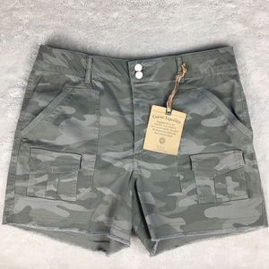 Democracy Ab Technology High Rise Shorts 14 Stormy Sea Camouflage